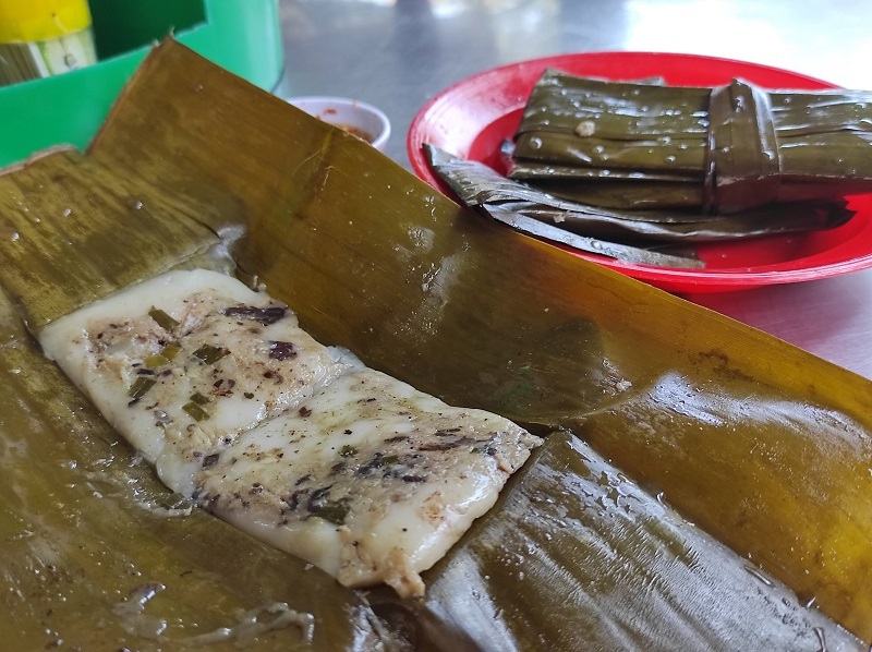 柔らかくて肉とエビのうまみがたっぷり乗った一品