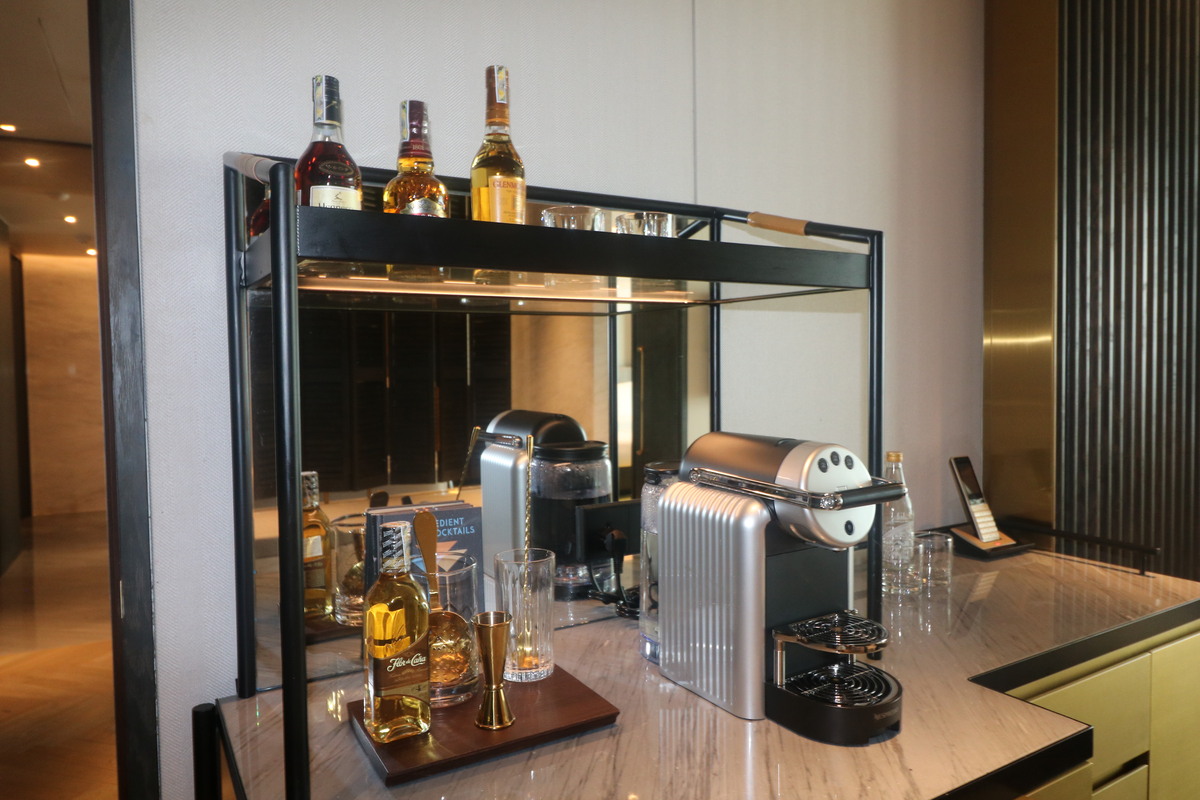 充実したミニバーブース