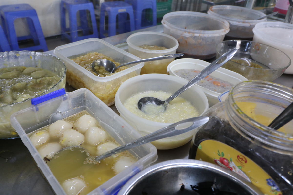 お団子のチェーの他に、豆ミックス、ゼリーのミックス、バナナのチェー、タロイモのチェーなども販売されています