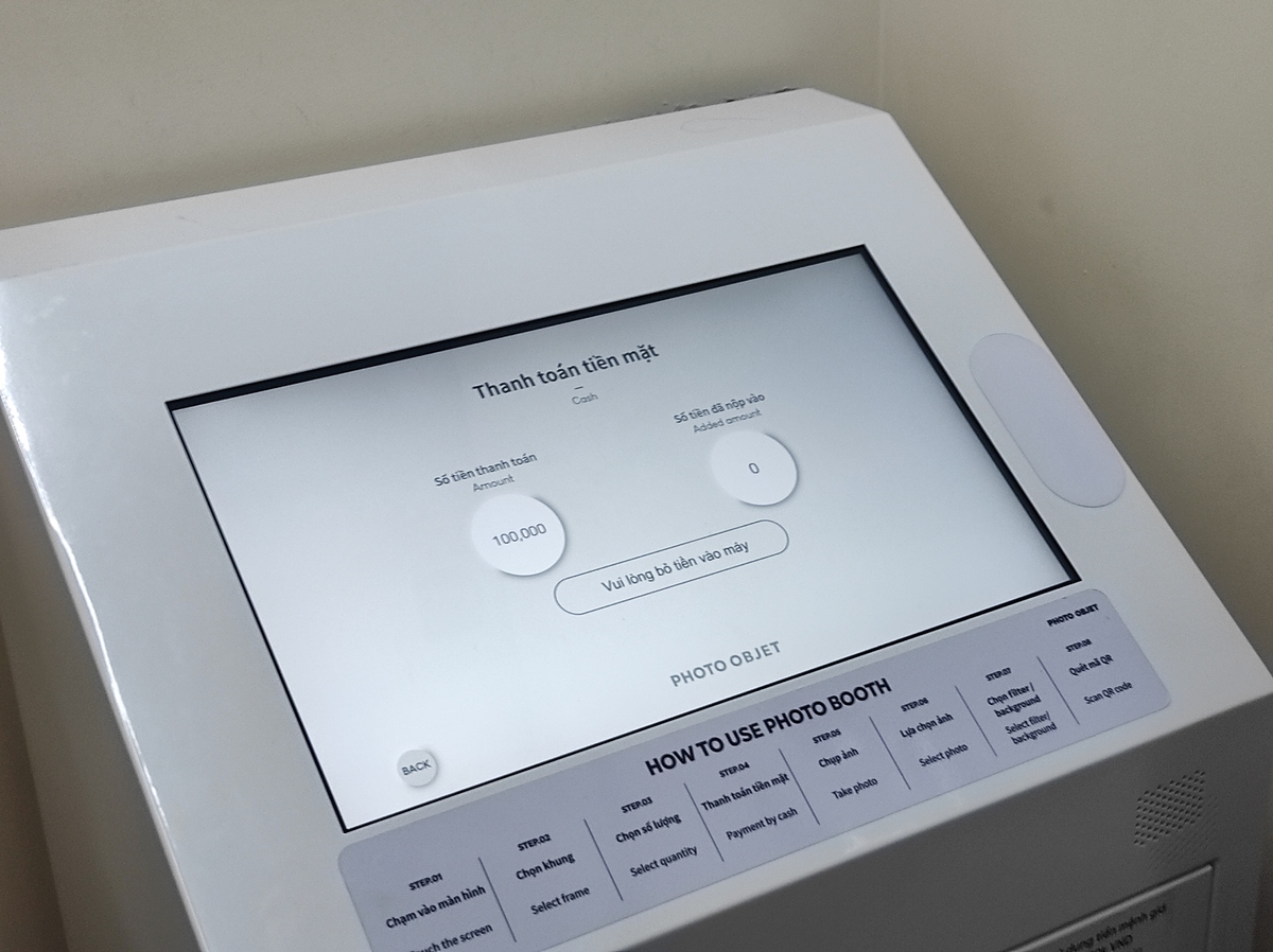 現金での支払い