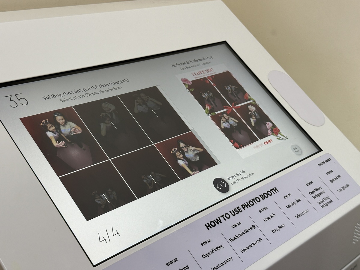 撮影終了後に、プリントする画像を選択