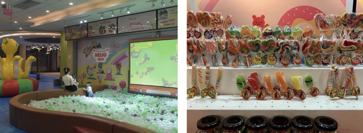 ダナン市内でも特に大きなサイズのキッズエリアを設けています