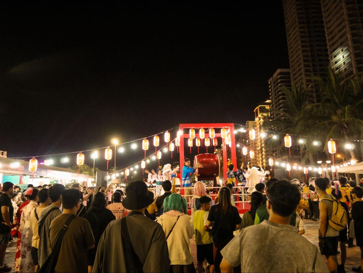 盆踊りと竹踊りの交流