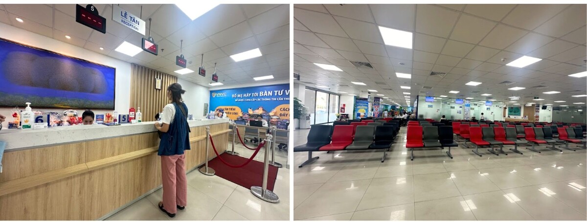 受付で個人情報の記入、打つワクチンの種類を記入します。