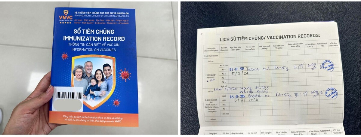 ワクチン手帳には、次回の接種の日付が記載されています。