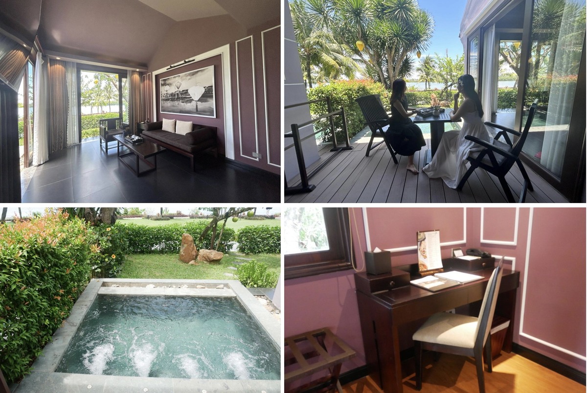 ヴィラにはジャグジーやテラス席など自然を感じながらリラックスできる空間があります。