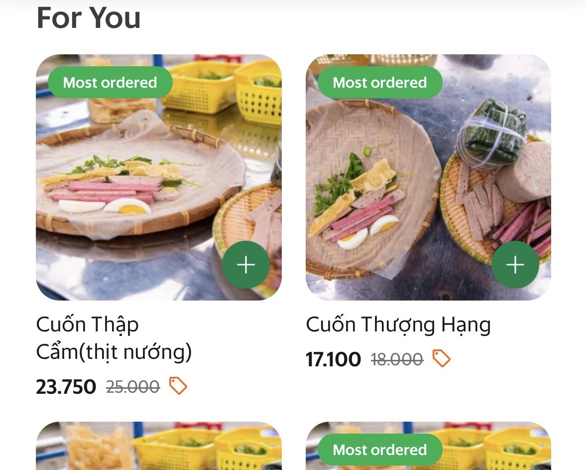 料理を選択する