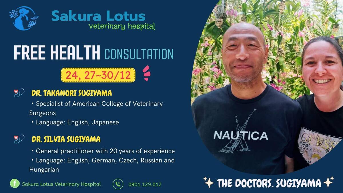 サクラロータス動物病院「ワンちゃん、ネコちゃん無料健康相談会開催(2024年12月)！」