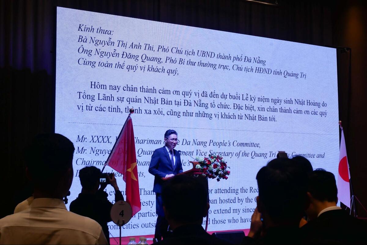 在ダナン日本総領事館の森総領事の挨拶