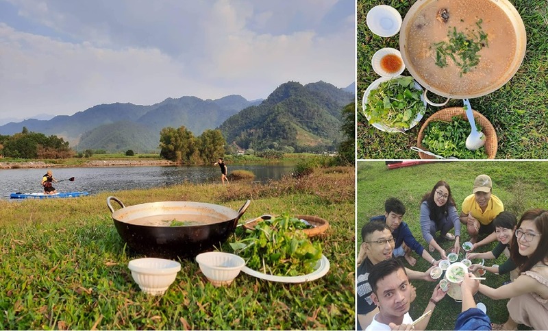 朝ごはん（今回はお粥でした）