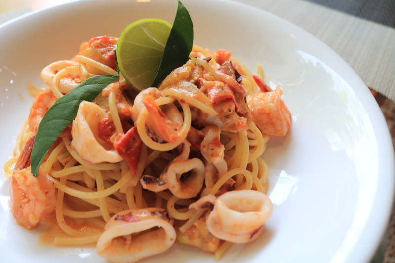 Tom yum spaghetti：105.000VND