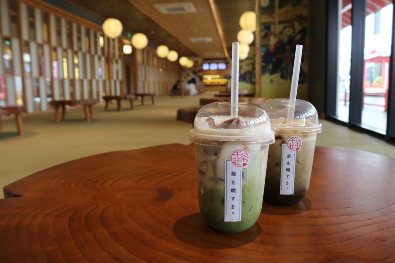 抹茶ラテとほうじ茶ラテ