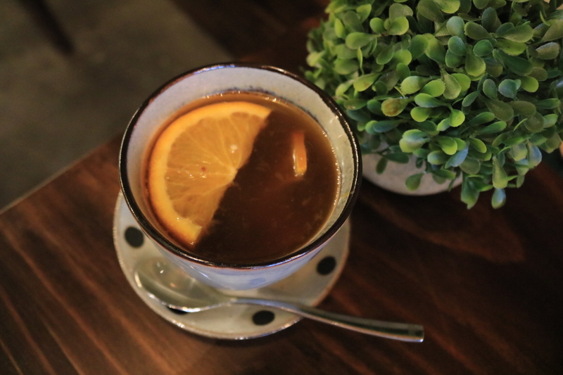 温かいオレンジティー