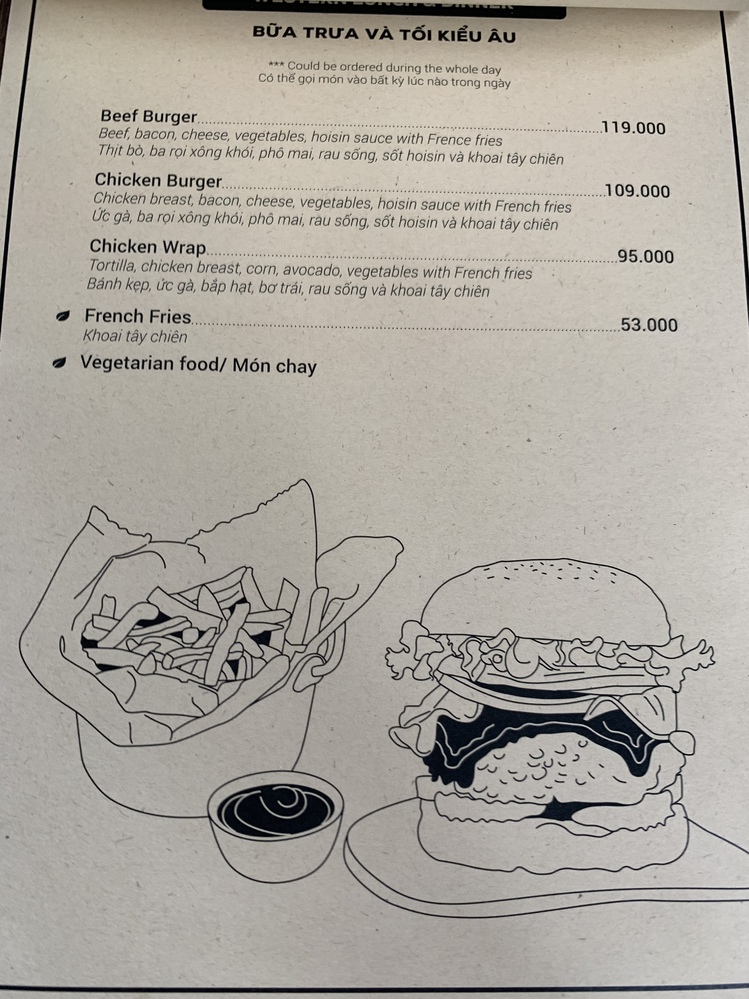 メニュー（一部）