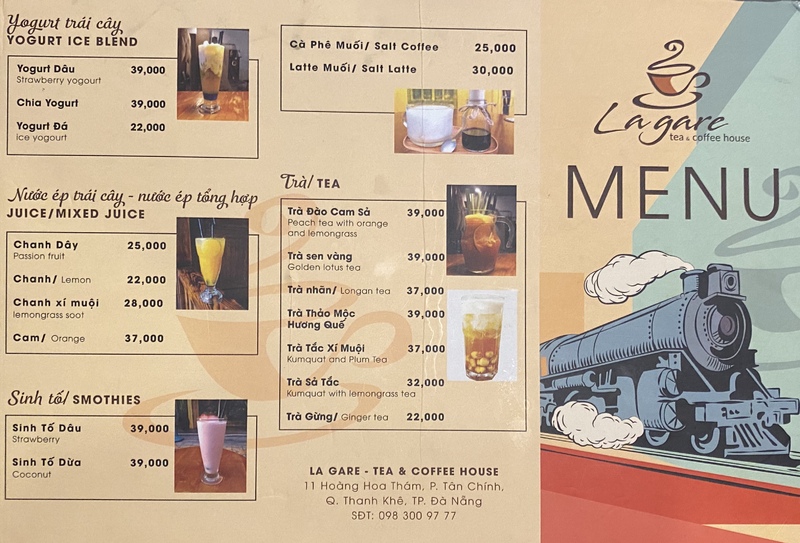 2020年6月現在のメニュー