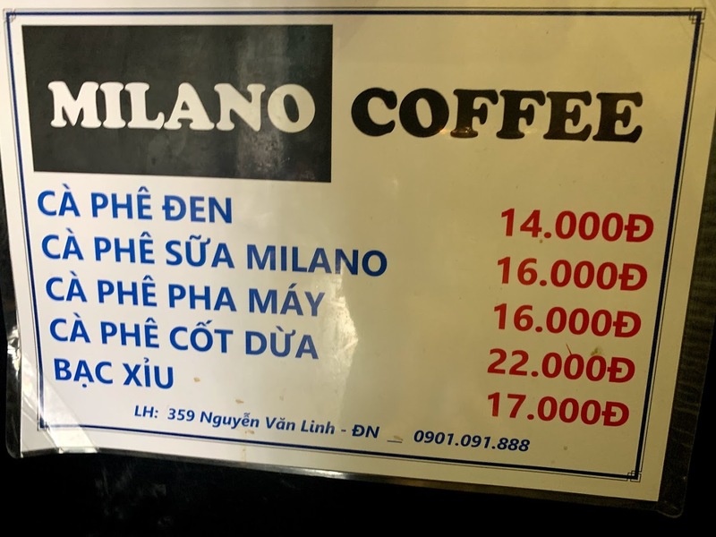 コーヒーチェーンのMilano coffee