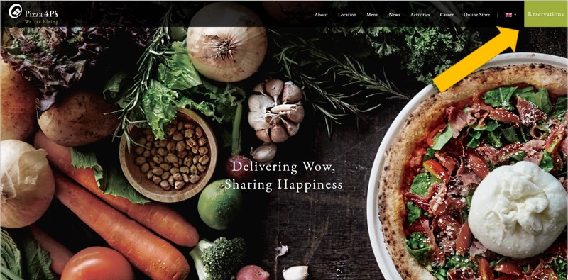 Pizza 4P'sレストラン