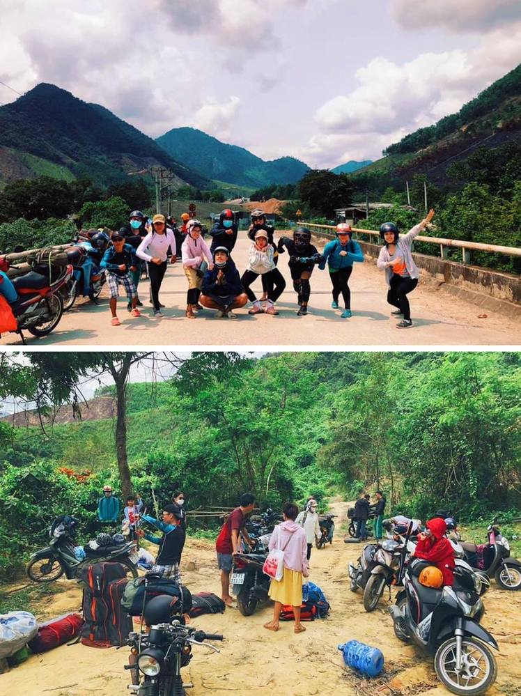 道中写真撮影をしながら、キャンプ場所に到着。