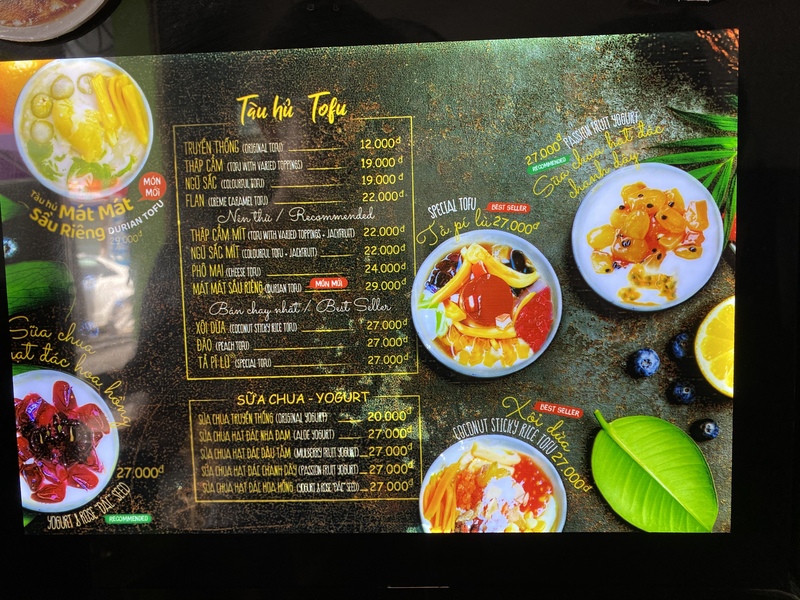 「Tàu hủ Xe Lam」はチェーン店で、ホーチミン市発祥のお店
