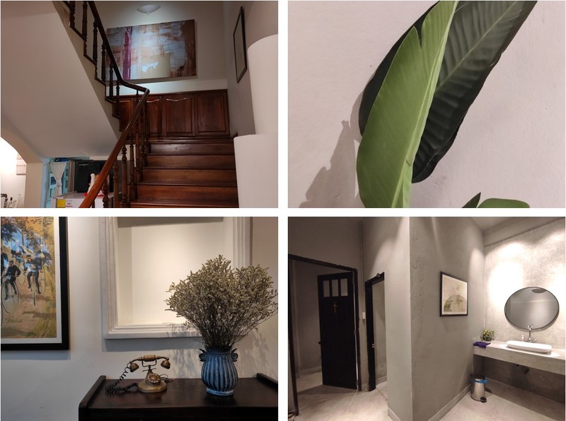 店内の装飾はレトロなヨーロッパ風の絵画がメイン