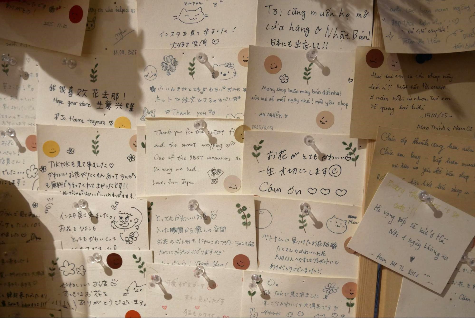 日本人の方のメッセージも多くありました！