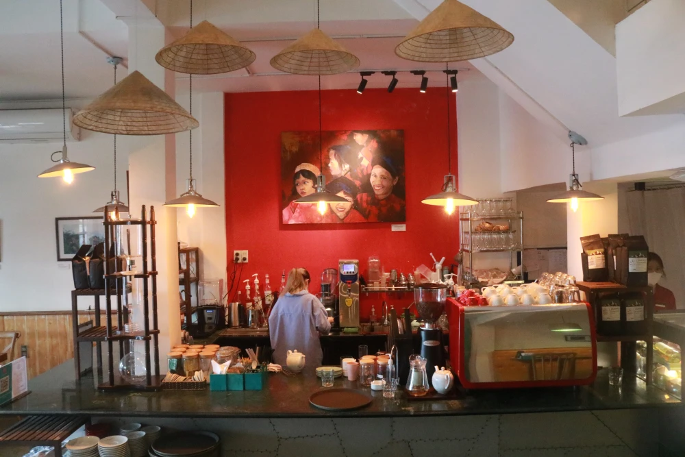 ポップな内装がかわいい