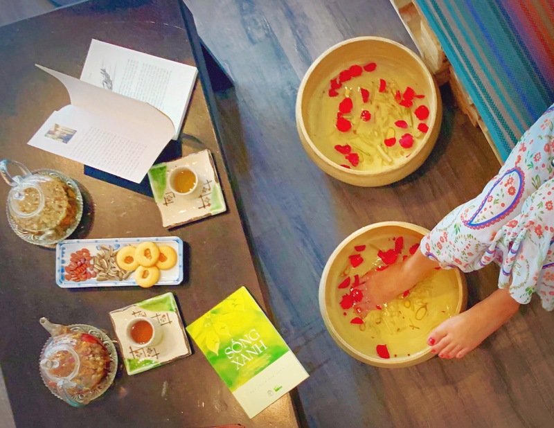 【閉店】ダナンの街中で足湯とブレンドティーでほっと一息The' NA  Tea House