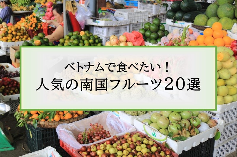 ベトナムで食べる人気の南国フルーツ20選～種類・価格・食べ方まで～